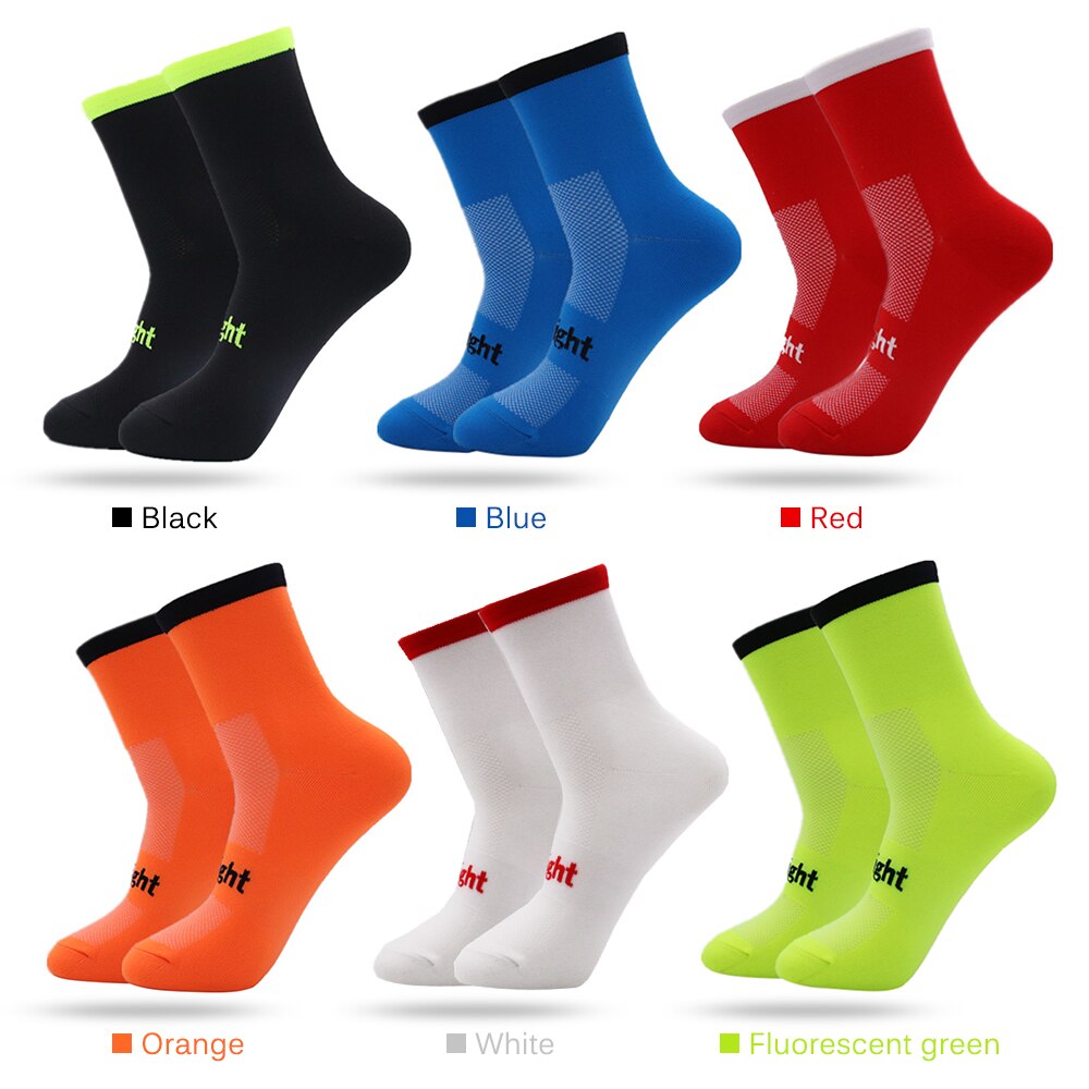 Cycling Socks Moisture-wicking Bike Socks Men Women Sports Running Gym Training Socks Size 7-12