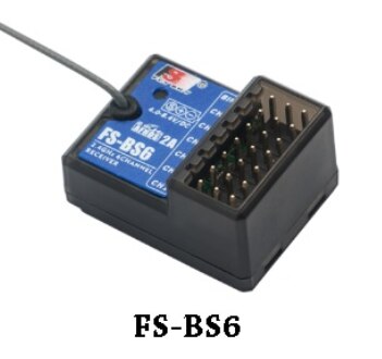 FlySky FS-R6B FS-GR3E FS-IA10B IA6B X6B FS-A8S receiver receptor para i6 i10 CT6B T6 TH9x transmisor de Control remoto partes: FS-BS6