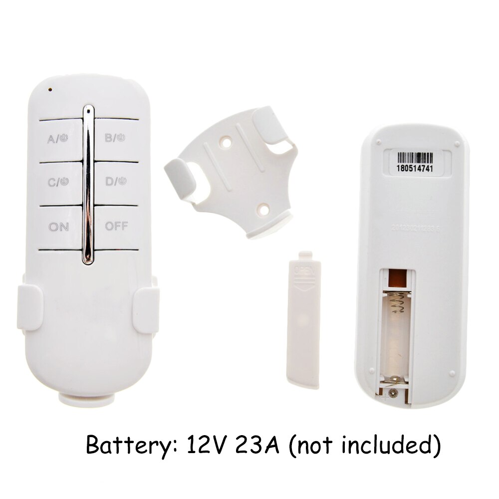 Wireless 4 Channels 220V Lamp Remote Control Switch Transmitter 360W swith for led bulbs