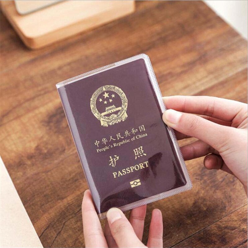 Porte-passeport Transparent en PVC, accessoires de voyage, étui pour cartes d&#39;identité, pour femmes, porte-cartes de crédit