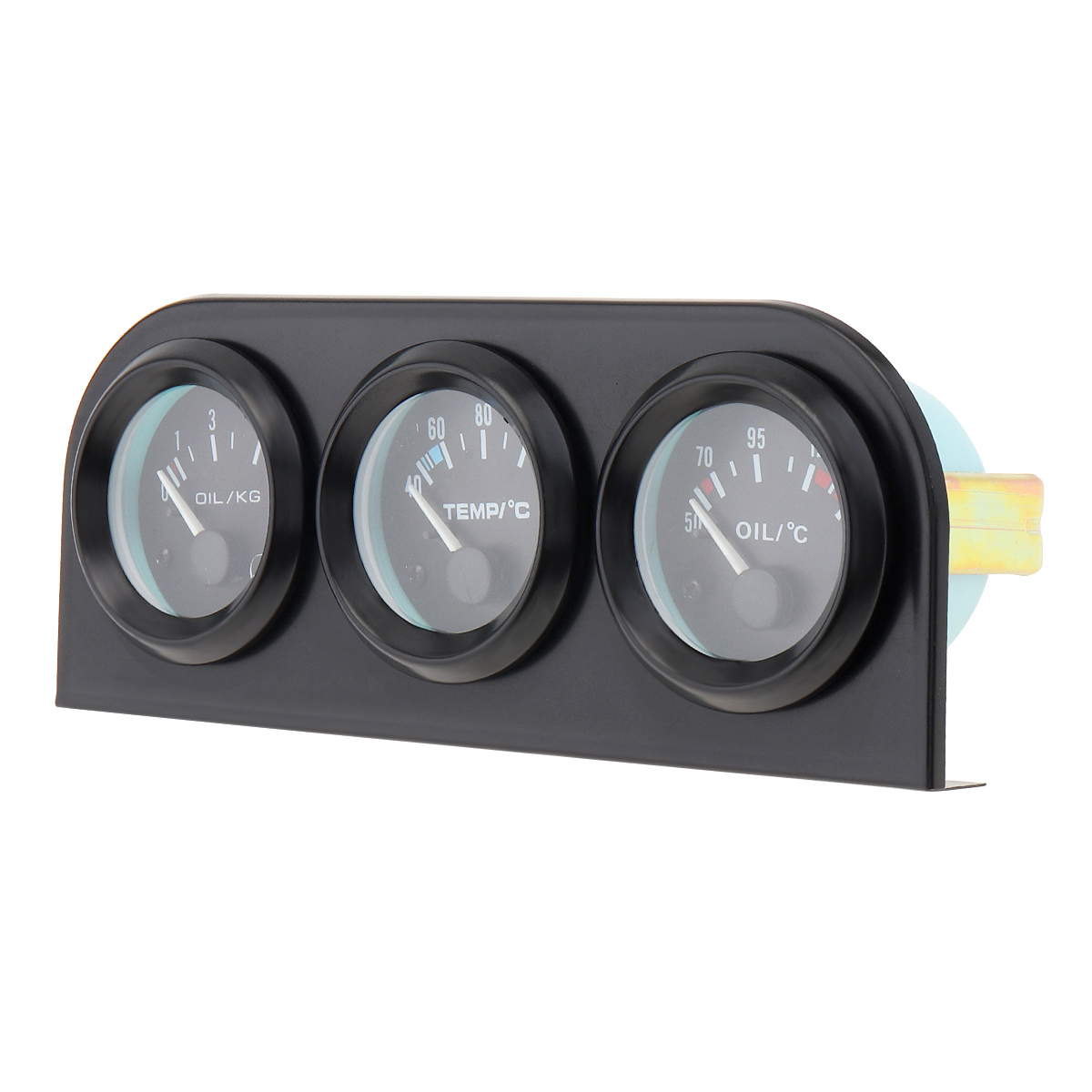 2 Inch 52mm Water Temp Gauge 52 mm Vehicle Car Water Temperature Oil Temp Oil Pressure Meter Triple Gauge Kit with Sensor