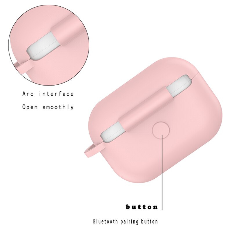 Silica Gel Case For Airports Pro Candy Color Bluetooth Wireless Earphone Cover For Airports Pro Cover Headphone Charging Coque