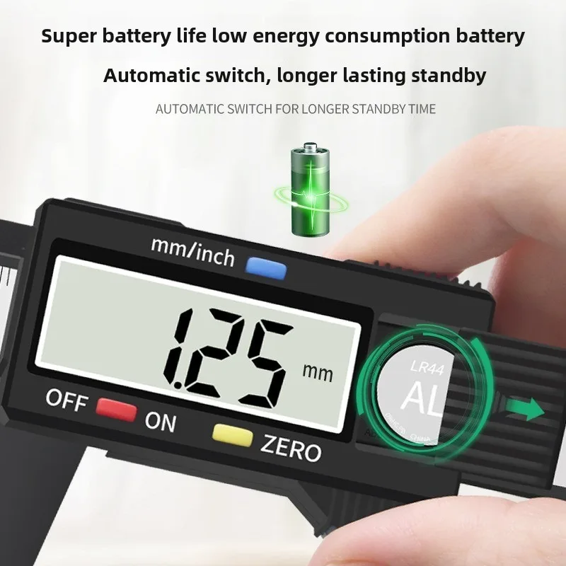 Caliber 150mm 100mm LCD Display Electronic Digital Micrometer Carbon Fiber Measuring Tool Digital Ruler Gauge Vernier Caliper