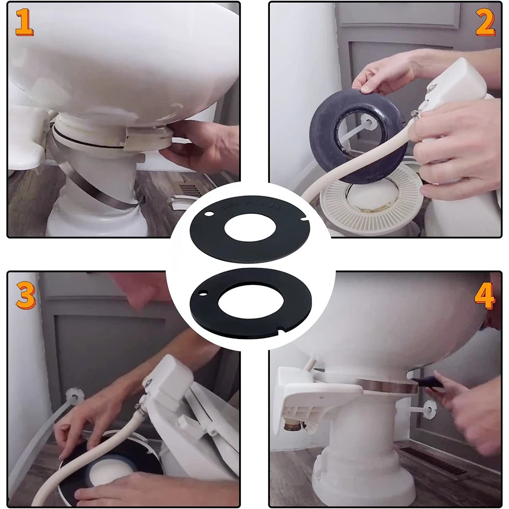 385311462 & 385316140 Replace Rubber Toilet Seal for Dometic/Sealand/VacuFlush/Travel Trailer RV Camper 506+ 510+ 511 H 547+