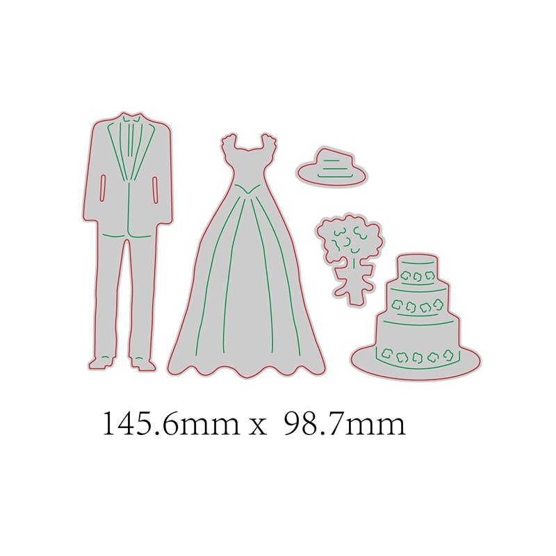 Hääkutsu perhonen metallinleikkaus stensiilit malli scrapbooking-albumiin kohokuviointi sisustus tee itse metalli käsityöt: St -08002