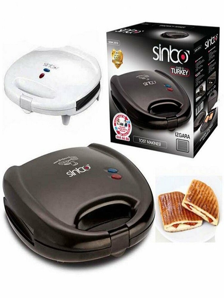 Toast Maschine Multi-Funktion Sinbo Frühstück Hersteller Sandwich Maschine Kompakte Panini Presse Toast, Grillen, Omeletts, brot, Pancak