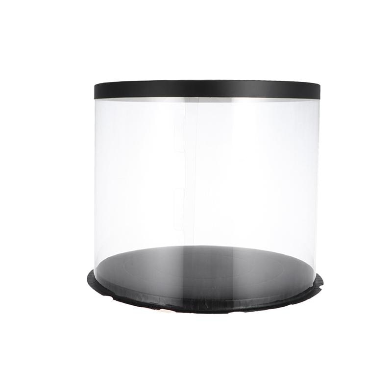 Plastic Cake Box Round Cake Packaging Boxes Transparent Organizer for Home Dessert Shop (Double-layer) (10inch/8inch/6inch)