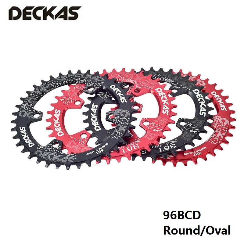 Deckas 96BCD Round / Oval Narrow Wide Chainring 32T 34T 36T 38T Mountain Bike Chainring for SHIMANO XT SLX M7000/M8000/M9000