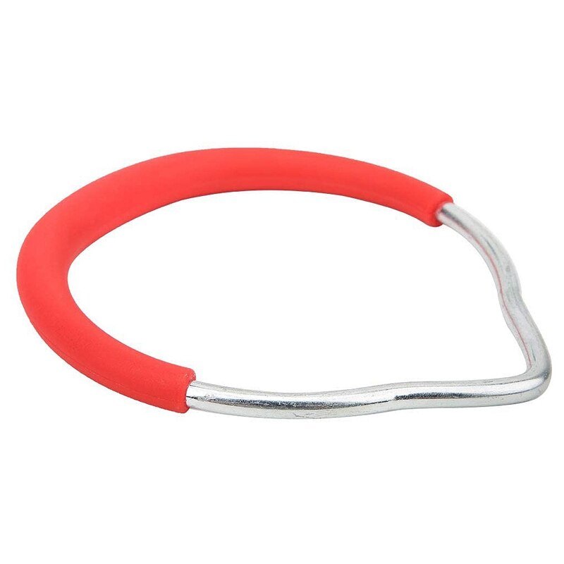 Fitness Apparatuur Verstelbare Touw Lengte Ijzer Pull Up Ring, Kids Pull Up Ring, voor Gym In Sportstadions Rood Fitness Ring: Default Title