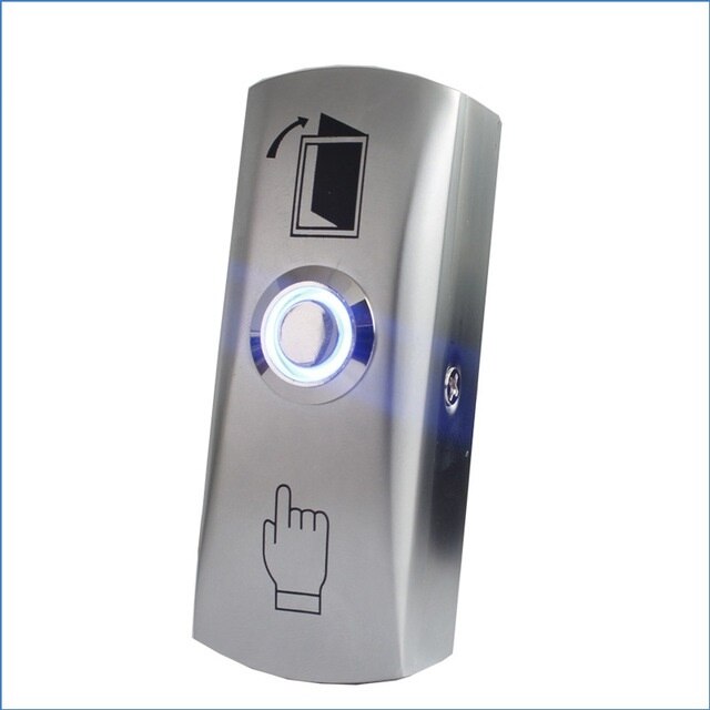 NO COM LED light Exit Button Exit Switch For Door Access Control System Door Push Exit Door Release Button Switch
