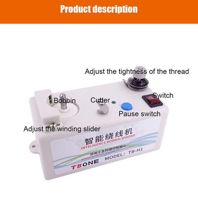Automatic Bobbin Winder Electric Sewing Machine Assistant Intelligent Thread Stand Embroidery Accessories Tool