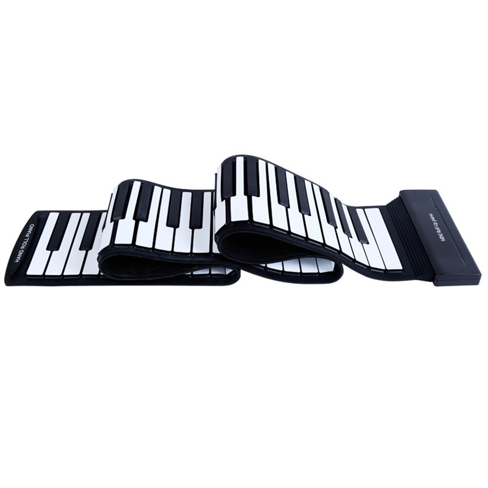 Portable Electronic Hand Roll Piano Flexible Roll up Keyboard Silicone Piano LMH66