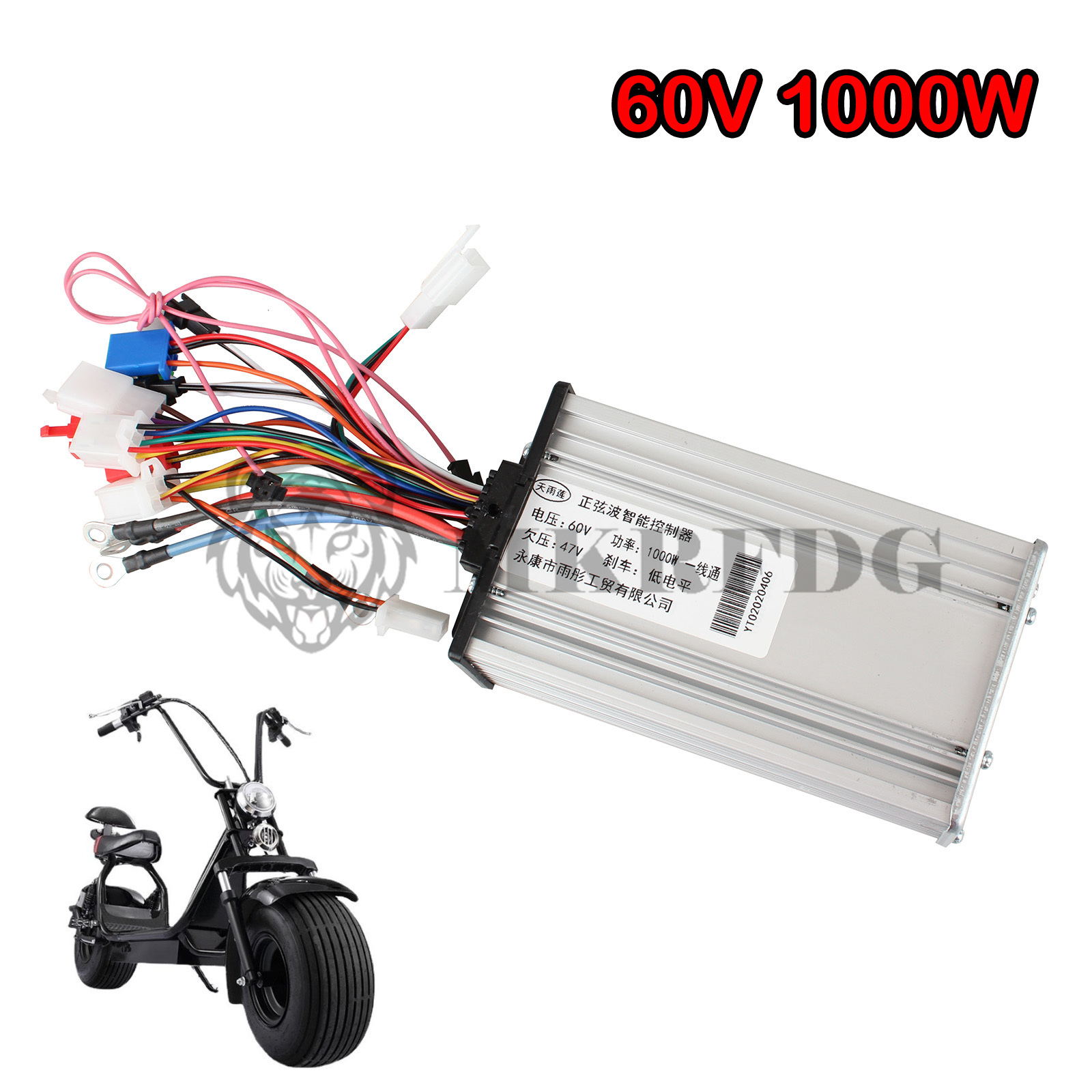 Electric Scooter Three-speed Sine Wave Controller 60V 1500W 2000W 72V 2000W for Citycoco Modified Accessories Parts