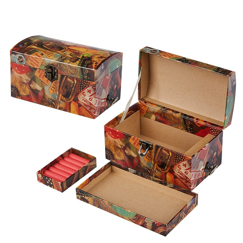 Music Box Treasure Box Collection Box Jewelry Box Box Birthday Handmade Paper Art Paper Music Box Christmas Party: Clock