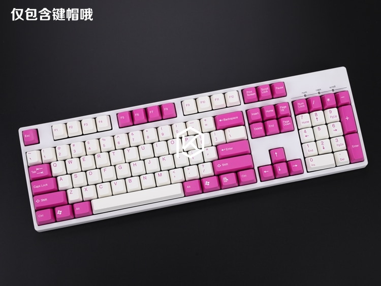 taihao abs double shot keycaps for diy gaming mechanical keyboard color of red green blue purple wihte black dolch pink