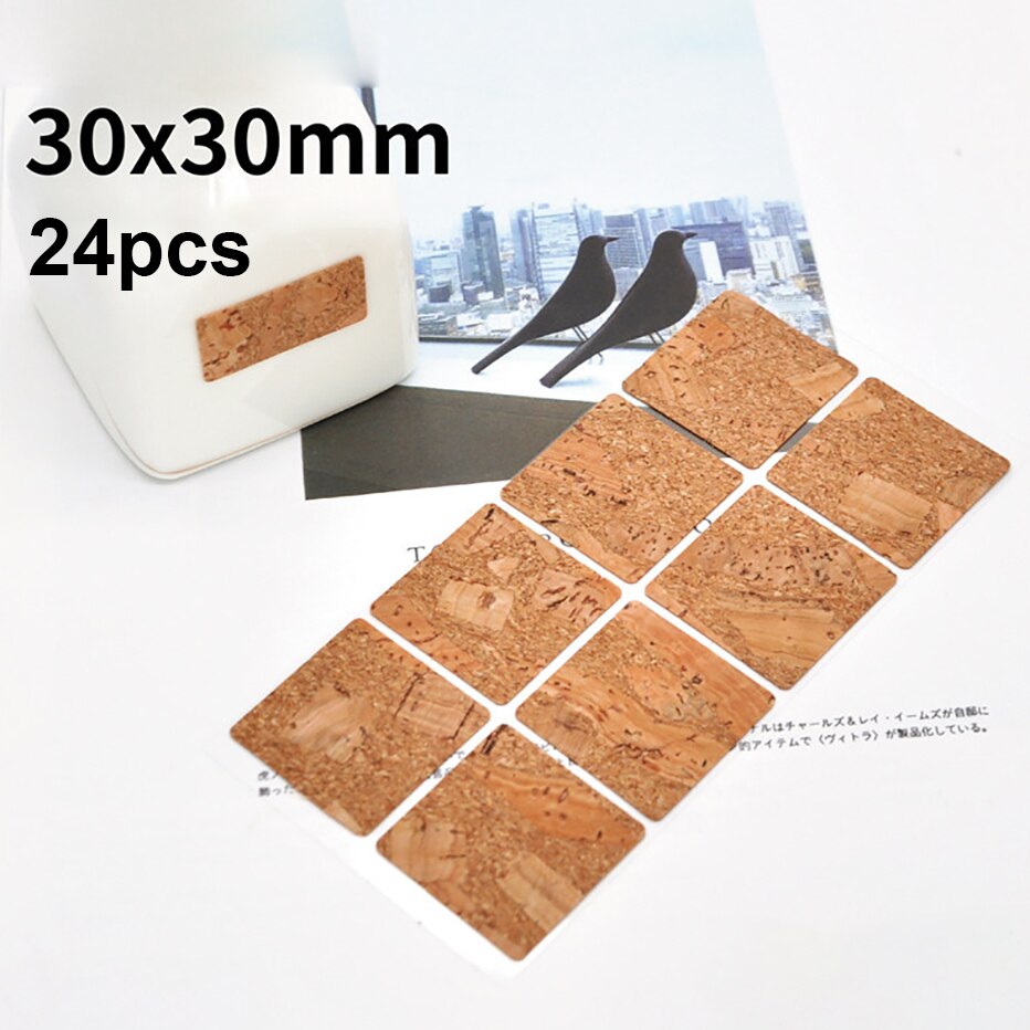 Wooden Craft Label Stickers Bottle Jar Organizer Sticker Self Adhesive Pack Labels Dispenser Oil Bottle Writable Sticker: 7