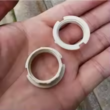 G9 Ceramic Lamp Holder, White G-9 Halogen Light Bulb Base Socket with Ring,G9 Light Base Socket Kit Adapter