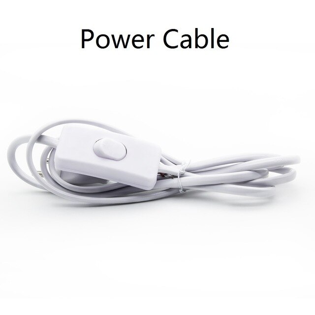 Disipador de calor de aluminio para acuario, radiador LED de 44x10x2cm, espectro completo, luz de cultivo artesanal: power cable
