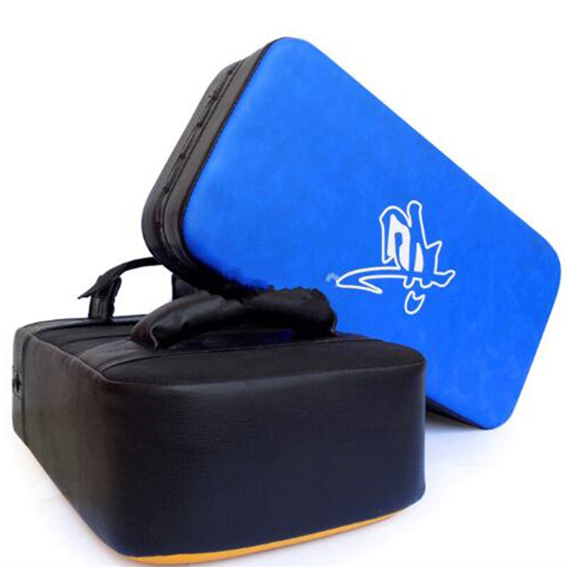 Saco de boxeo de cuero PU, bolsa de arena para Fitness, Taekwondo, equipo de entrenamiento para pies Muay Thai, 1 unidad: Azul