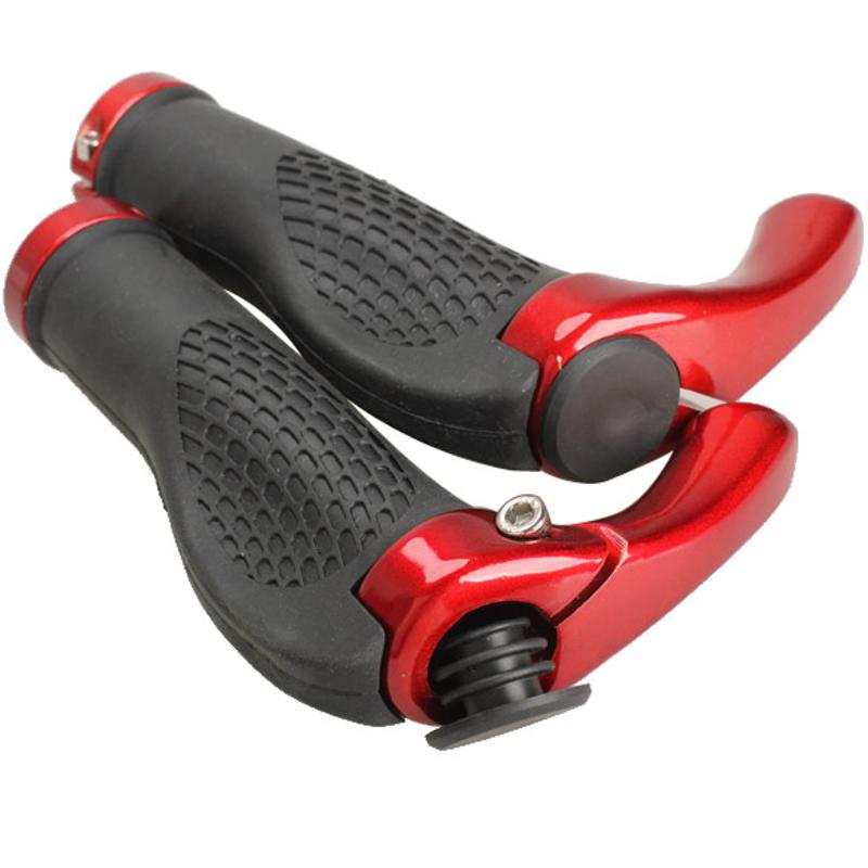 Cycling Lock-On Handlebar Ergonomic Anti-Skid Rubber Grips Bicycles Bike Bar Ends Multicolor 3D Aluminum MTB Road Cycling Parts