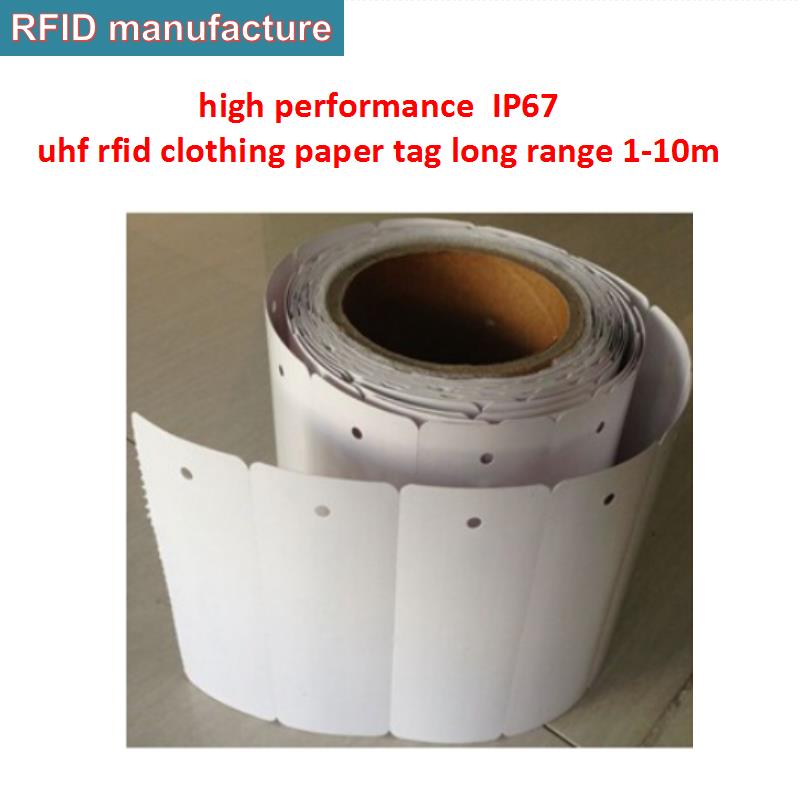 Étiquette rfid uhf Étiquette adhésif EPC gen2 longue plage de lecture passive 915mhz UHF Alien puce RFID incrustation Autocollant pour stock magasin prendre