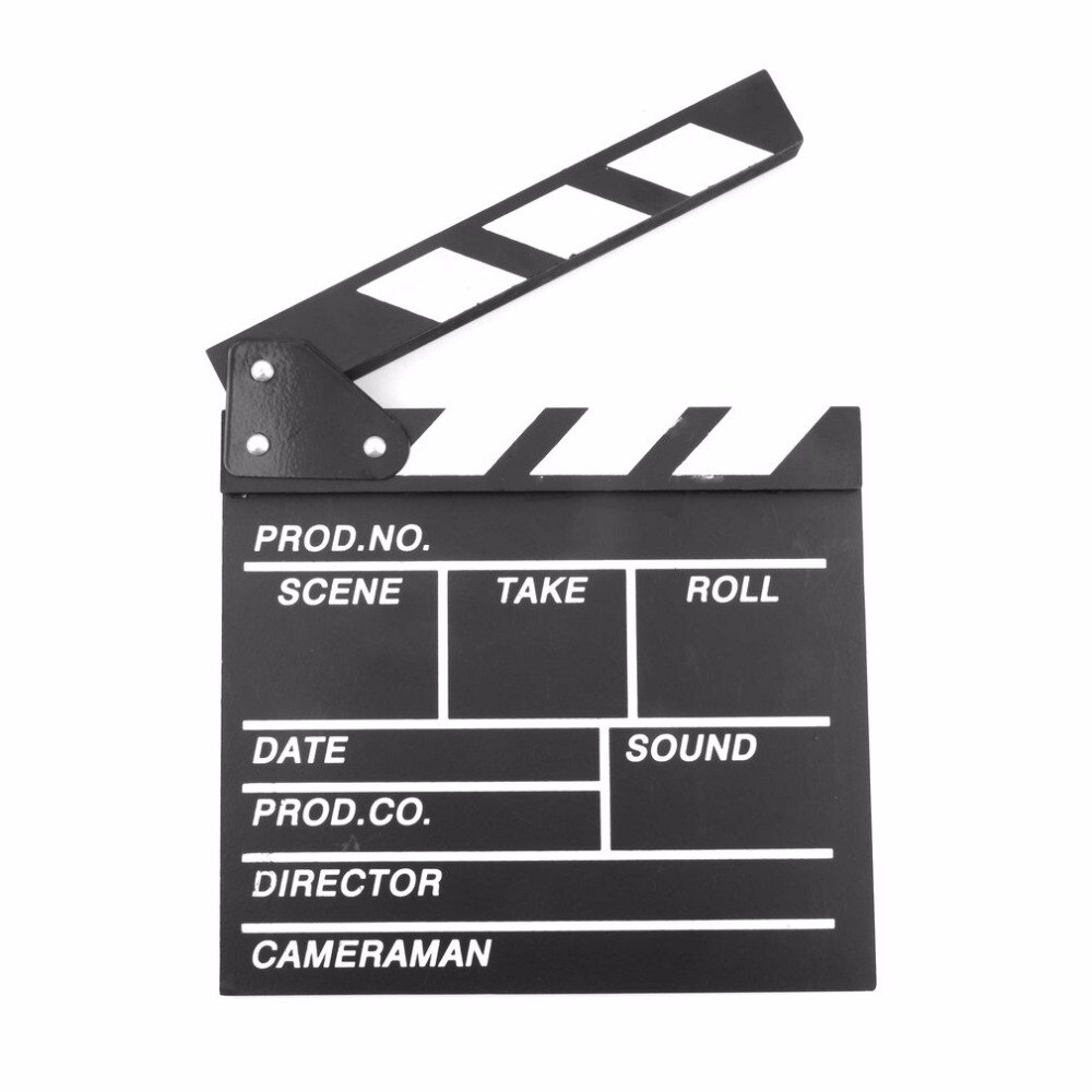 Director Video Scene Clapperboard TV Movie Clapper Board Film Slate Cut Prop