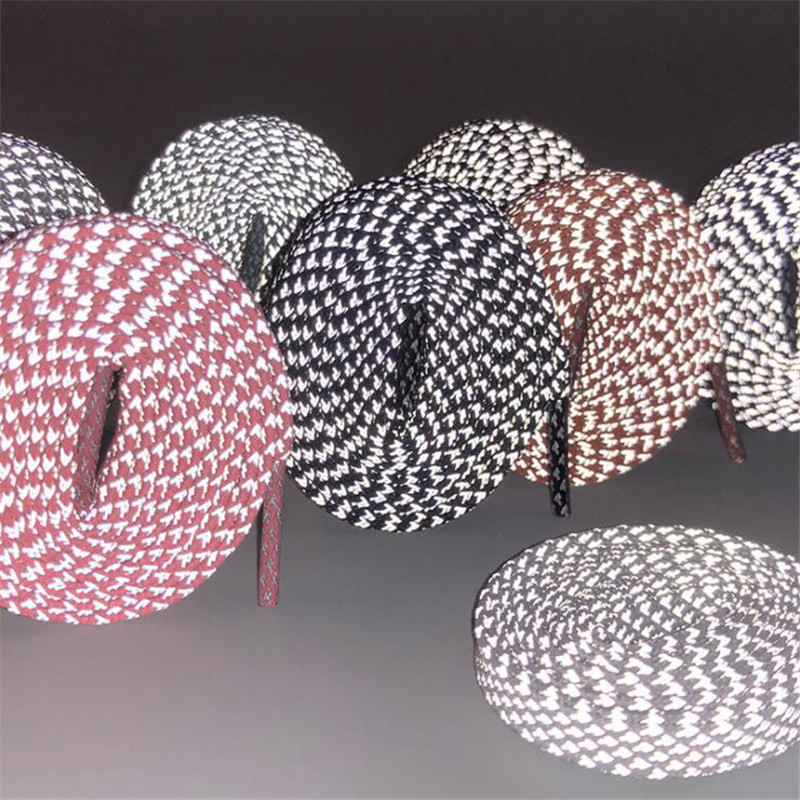 1 Paar 100Cm Reflecterende Schoenveters Lichtgevende Platte Schoenveters Schoenen Vrouw Man Casual Sport Veters Ronde Veters Accessoires