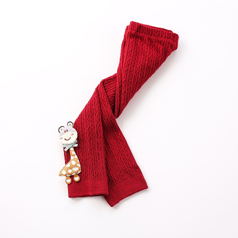 Baby Herfst Winter Panty Baby Peuter Kid Meisje Geribbelde Kousen Katoen Warm Panty Solid Candy Kleur Strakke 0-5Y: Rood / 2-4Y