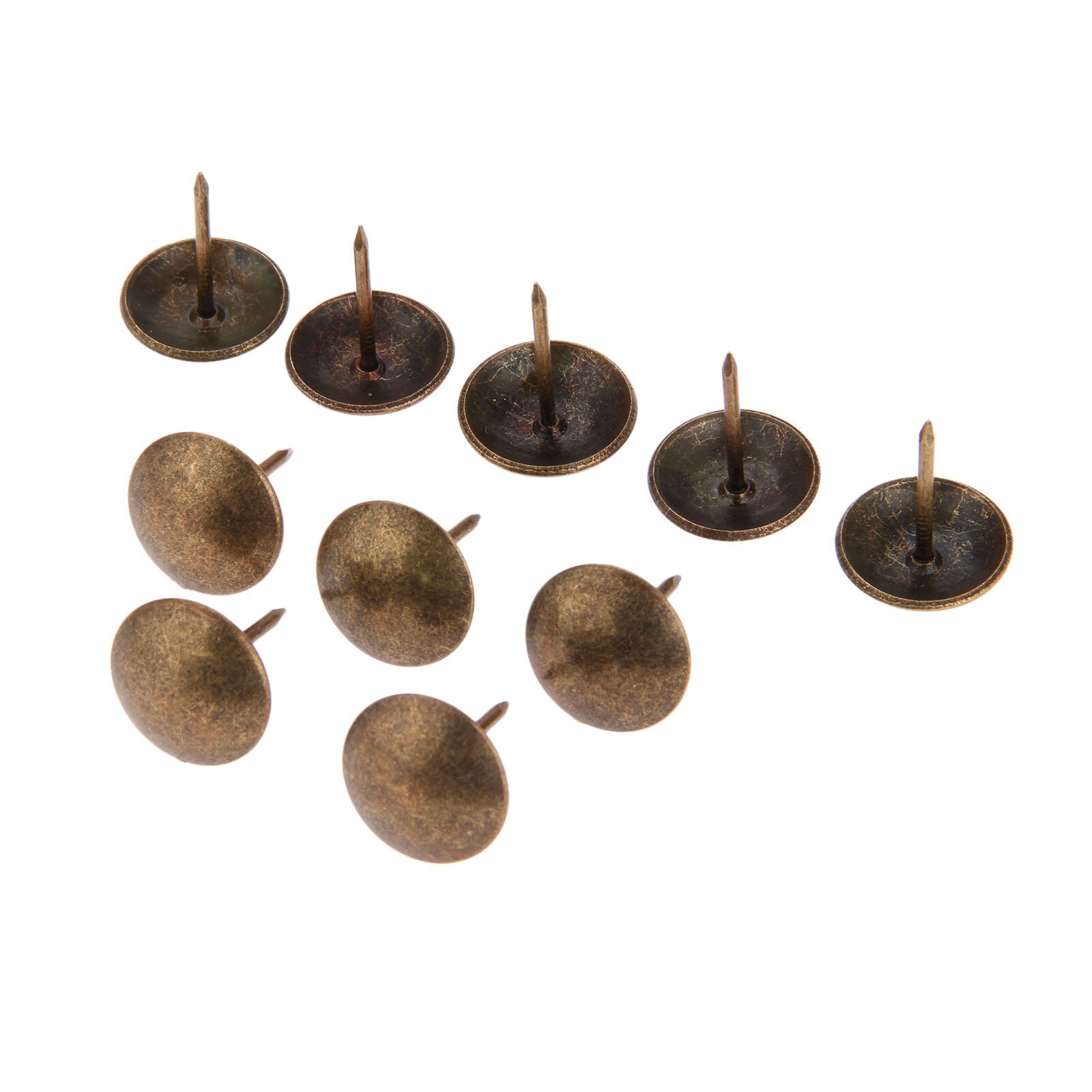 10Pcs 20*25mm Upholstery Nail Tachas Jewelry Box Door Sofa Decorative Tack Stud Pushpin Furniture Nail Antique Bronze