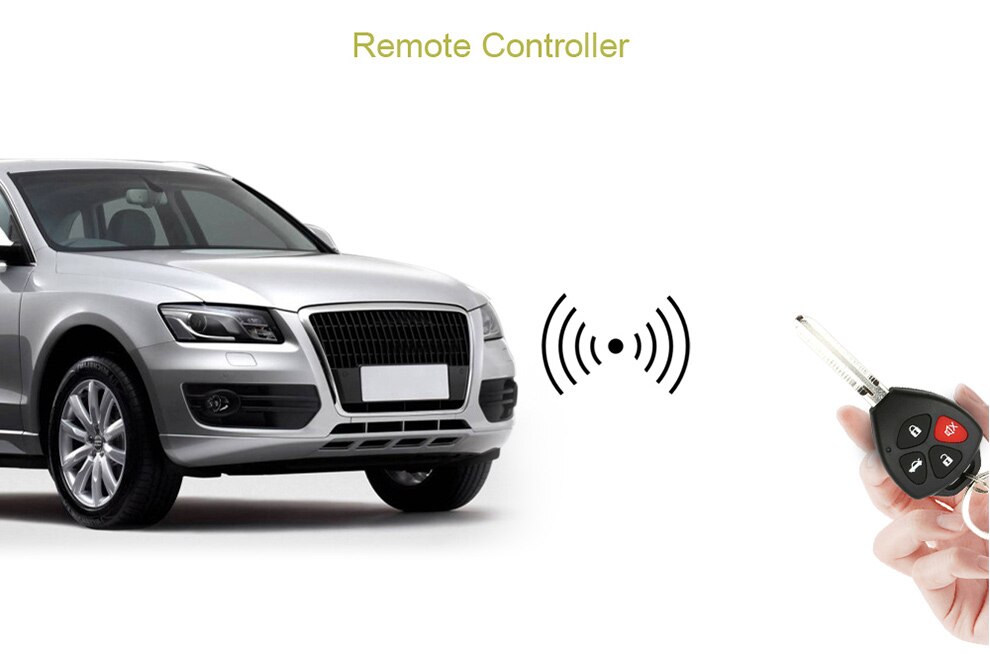 Auto Centrale Kit Deurvergrendeling Locking Vehicle Keyless Entry Systeem Auto Keyless Centrale Lock Recht Afstandsbediening Sleutel