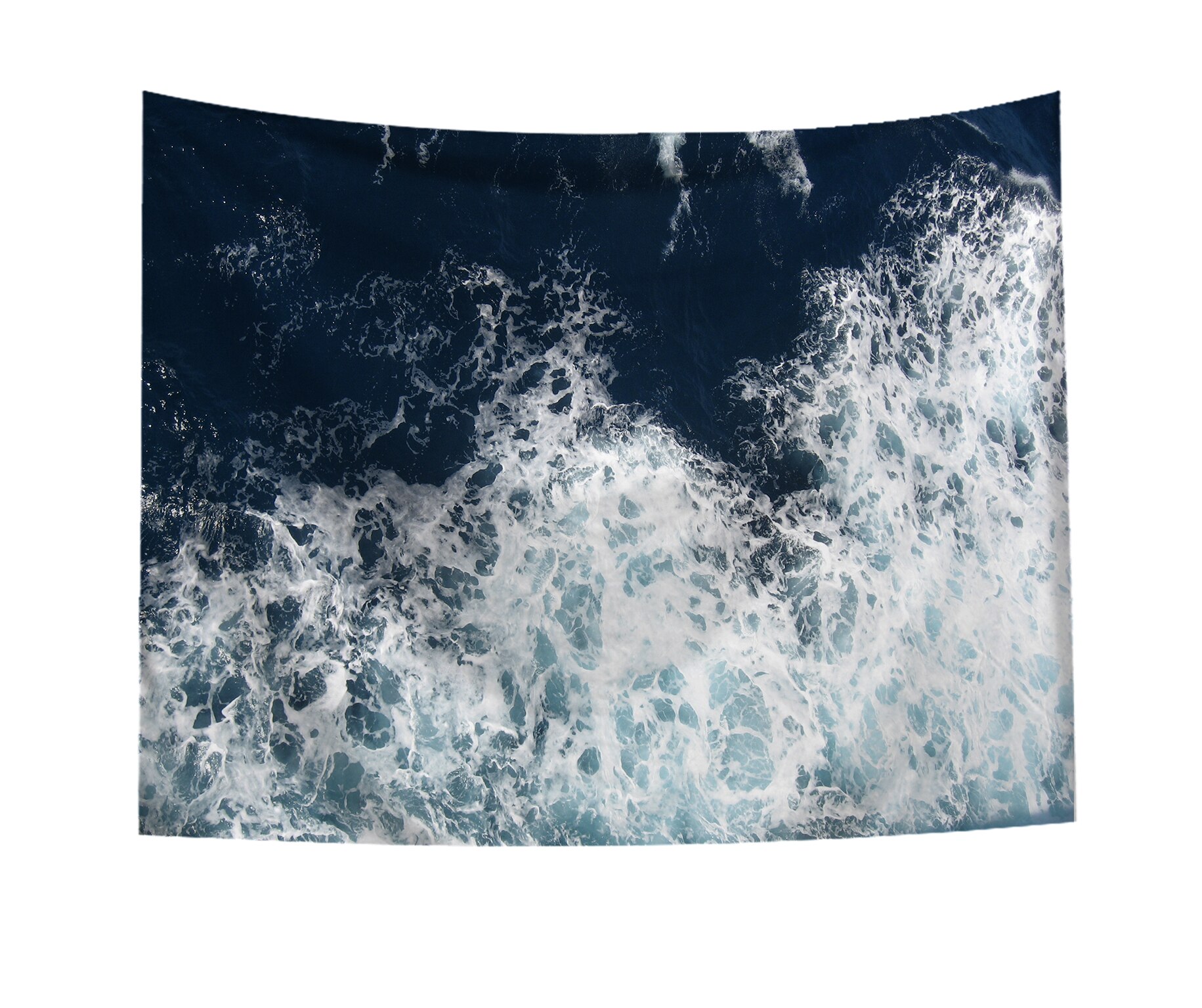 Faroot Sandy beach tapestry 95x73 cm (brushed) Hanging Cartoon Sea Waves Art Wall Hippie Tapestry Home Decor Yoga Beach Towel: C