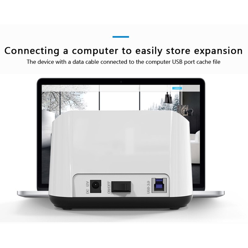 Blueendless 2 Bucht SATA USB 3,0 HDD gehäbenutzen SSD fallen hdd Caddie Kasten Externe Festplatte Docking für 2.5/3,5 Offline Klon