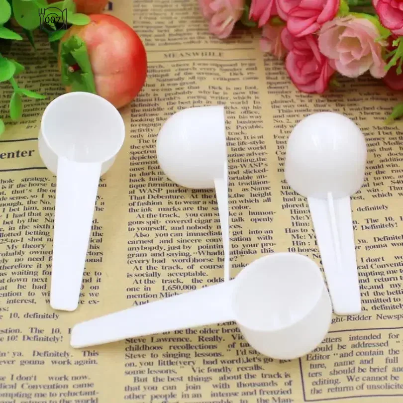 5/10 teile/satz 10 ml 5g Wiederverwendbare Food Grade Löffel Kunststoff Mess Scoop PP Messen Löffel Milch Kaffee teelöffel Milch Pulver Küche