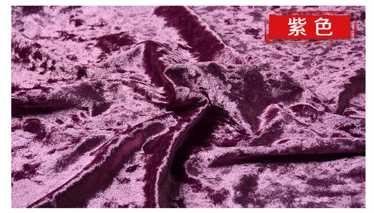 Tissus en velours doré 100x160cm | Tissu pour vêtements, bricolage, patchwork de couture, tissu fait main: purple