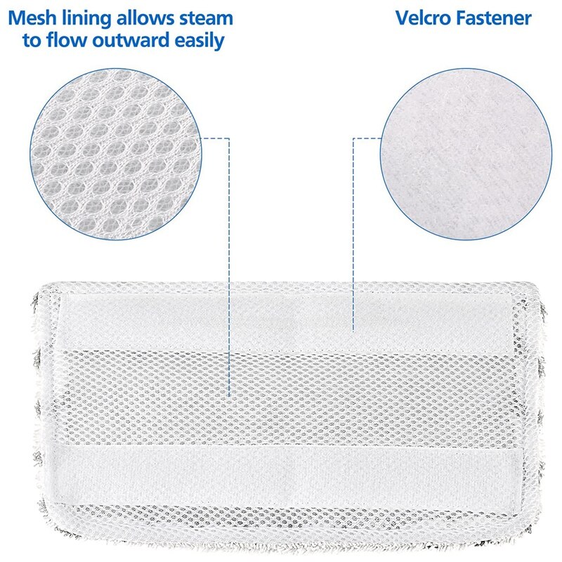 4- pack för shark ångmopp,  s1000 s1000a s1000c s1000wm s10001c tvättbara ersättningsdynor för shark ångmopp