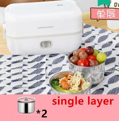 220V Portable Electric Rice Cooker Mini Multi Food Cooker Electric Lunch Heating Box Steaming Cooking Pot Machine: 1