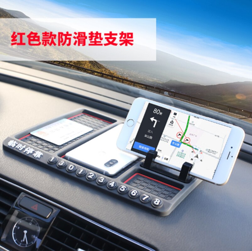 Bil universal navigering mobiltelefon fäste bil anti-sladd pad bil instrument panel pad bil multifunktion förvaringsdyna