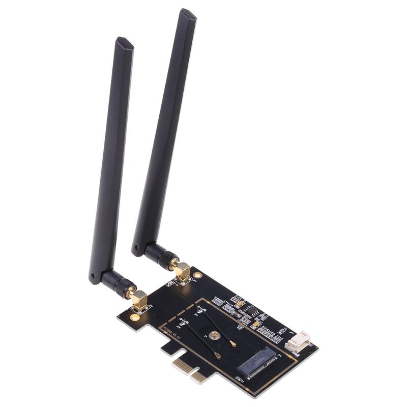 WTXUP NGFF M2 to PCIE AC Converter Adapter Card AX200 9260 8265 1650A for Laptop PC Easy Install