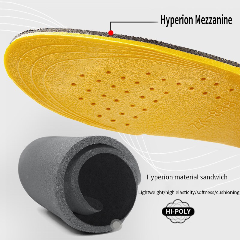 Height Increase Insoles for Women Men Invisiable Boost 1.5-3.5cm Breathable Orthopedic Elevator Insoles Shock Absorption Pads