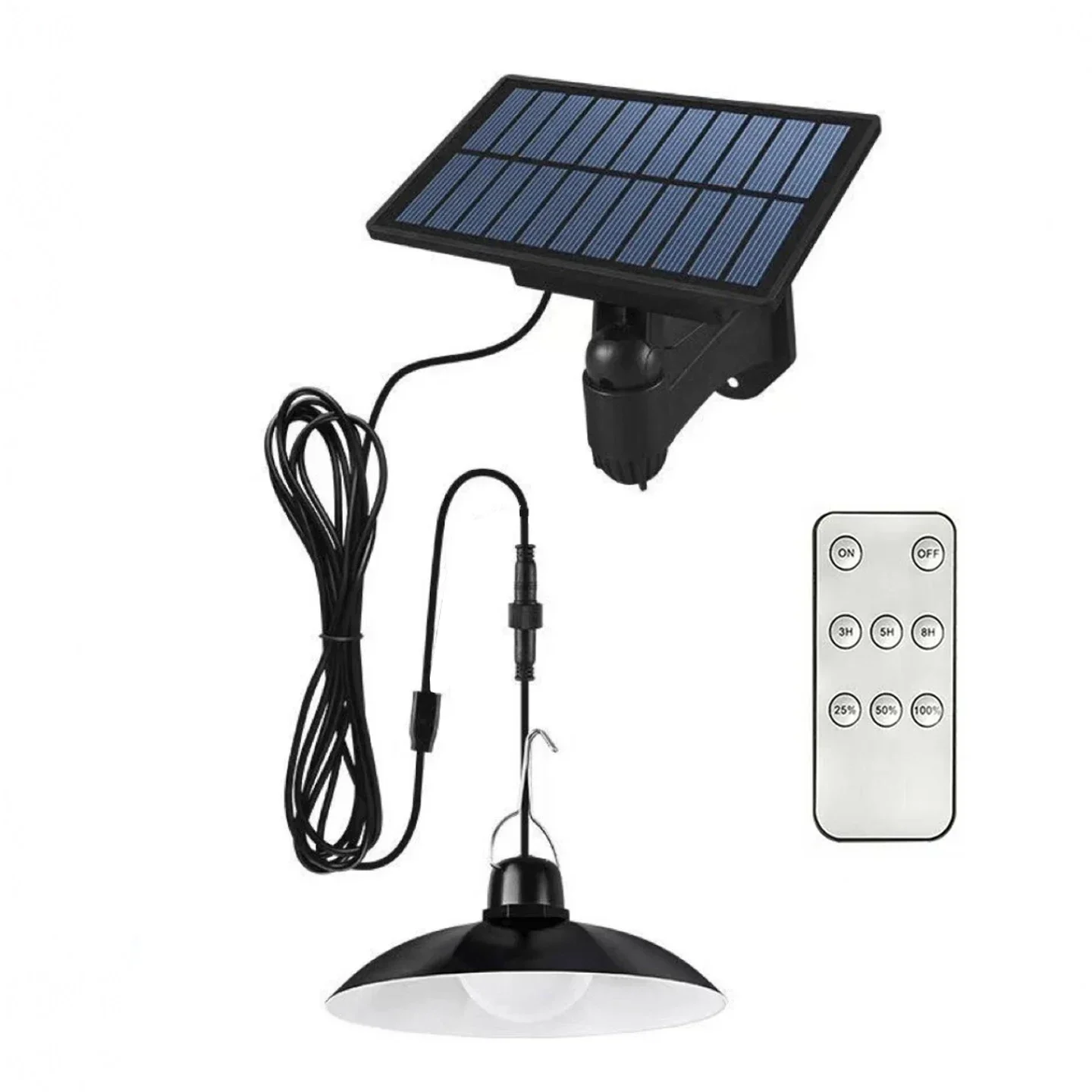 Luz colgante Solar IP65, lámpara Led impermeable con energía Solar con Control remoto, lámpara colgante para acampar y jardín al aire libre: orange / 6-10 W