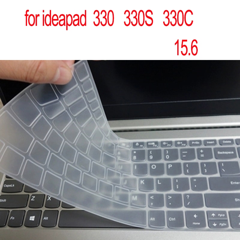Funda lavable para teclado de portátil Lenovo Ideapad 330 330S 330C 330-15 330-15IKB 15,6 pulgadas, Protector de película impermeable de silicona
