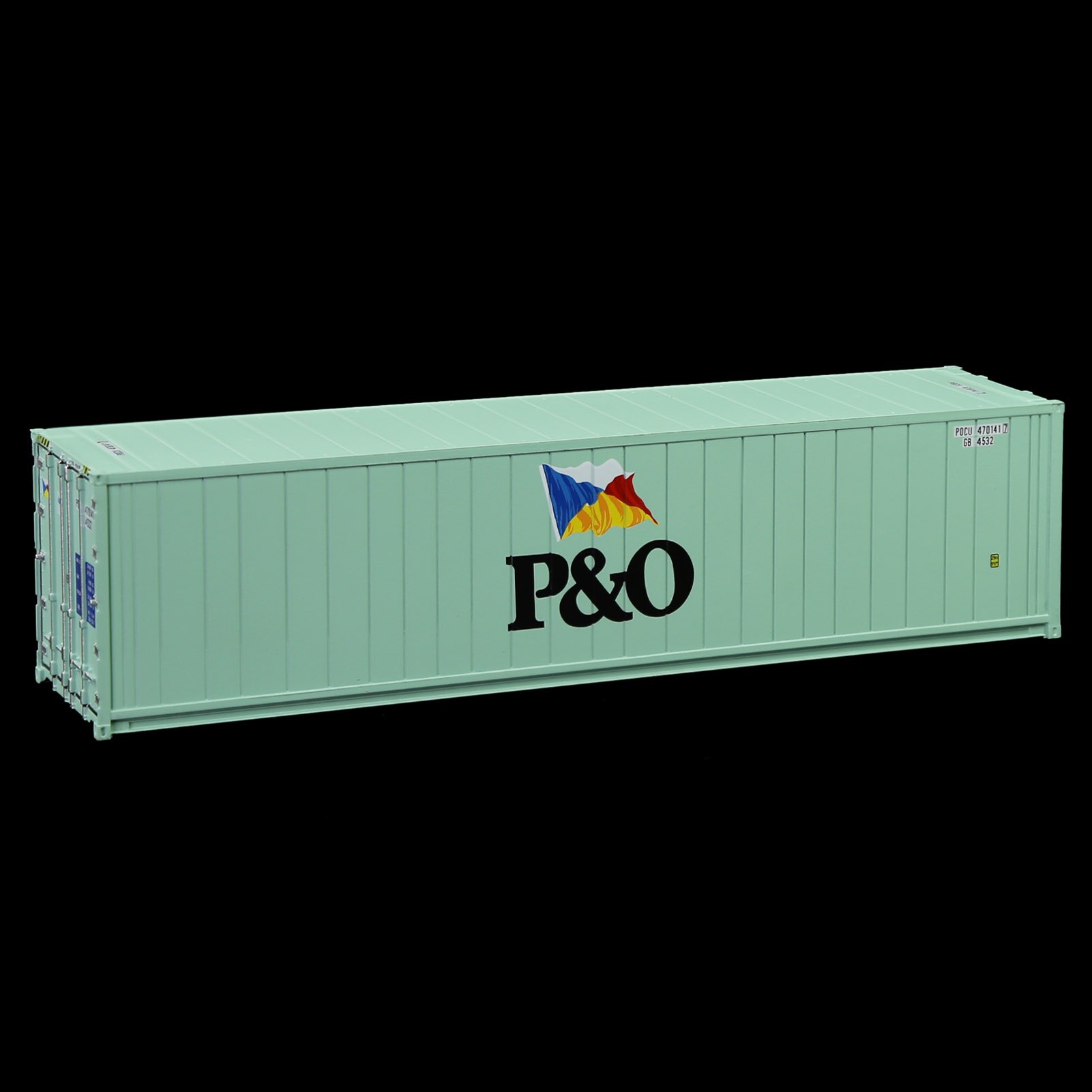 1pc HO Scale 40ft Hi-Cube Reefer 1:87 40&#39; Refrigerater Container Freight Cars Cargo Box C8722: P O