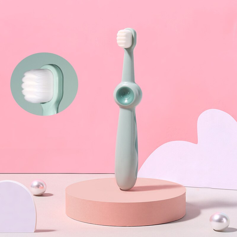1pc Super Soft Kids Toothbrush Eco-friendly Teeth Care Toothbrush Portable Oral Cleaning Children Teeth Care Tool: green