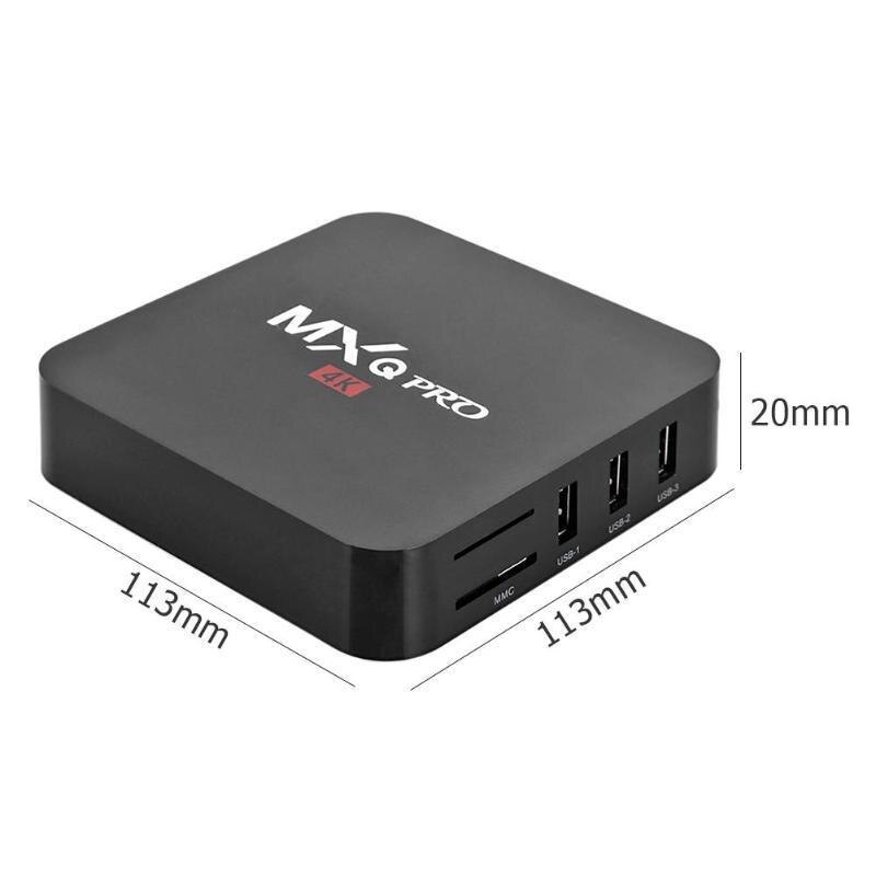 MXQ Pro RK3229 Android 7.1 Dual-Band WiFi Network 5G Set Top Box MXQ Pro TV Box Player