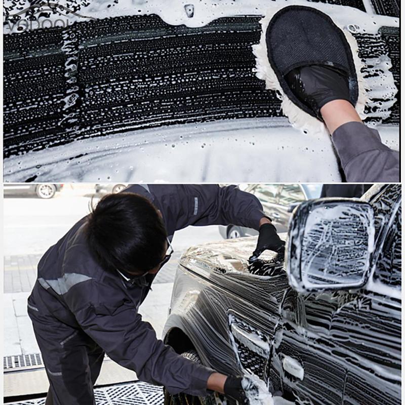Auton pesu puhdistus kiillotushanskat pölynimuri harja käsihansikas auto autonpesukone harja pesu rulla villa guantes coche