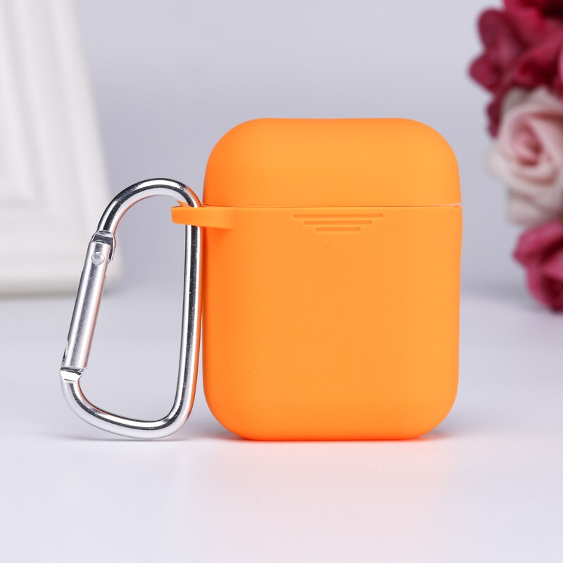 Étui i12 TWS en silicone pour écouteurs Bluetooth sans fil, pare-chocs i9s i10 i9 i11 i14 i15 TWS i12TWS i 12 étuis de protection pour écouteurs: Orange
