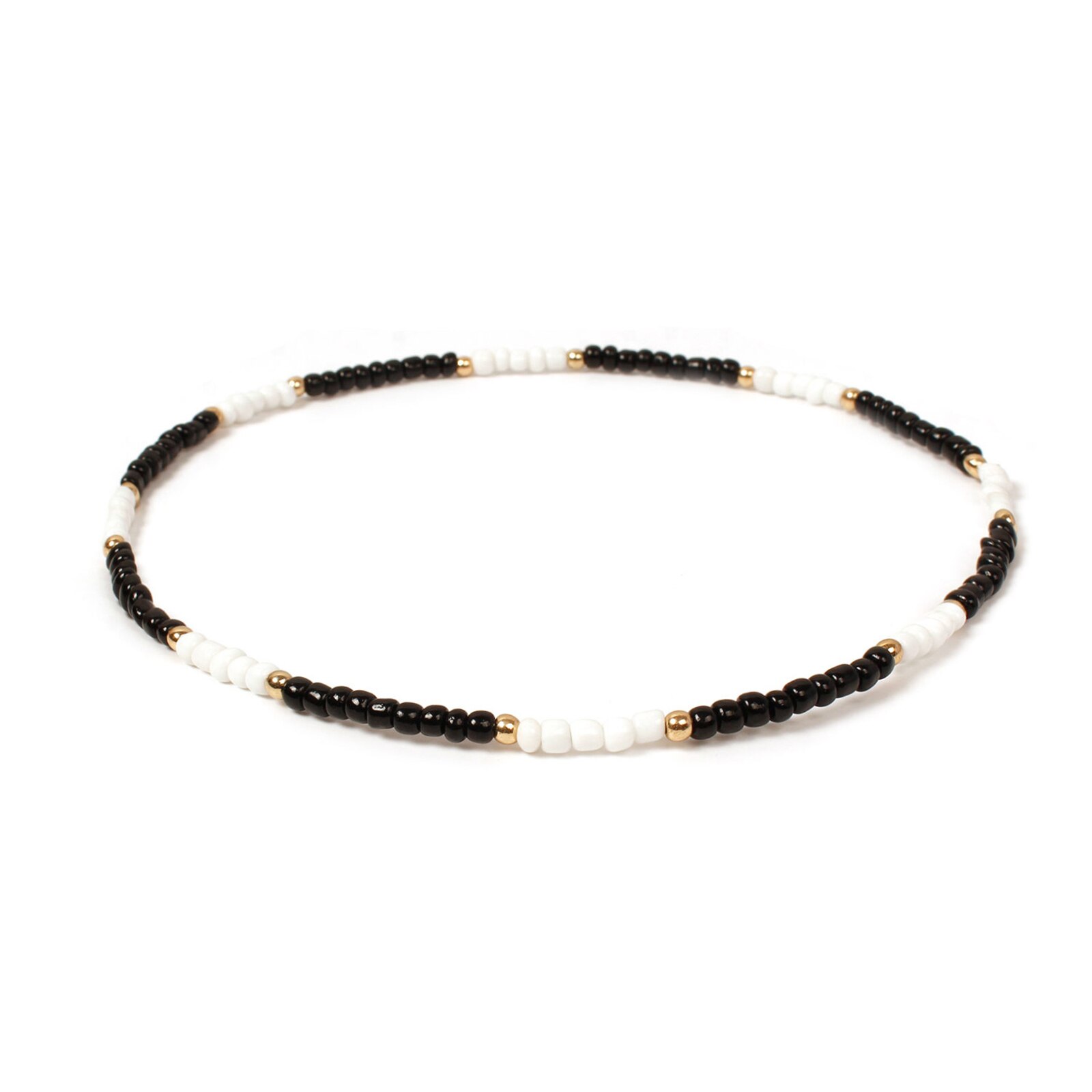 Naszyjnik w stylu boho mały naszyjnik ze szklanymi koralikami Multicolor krótki Chokers Charm naszyjniki słodki naszyjnik dla kobiet dziewczynki 40cm długości: 13