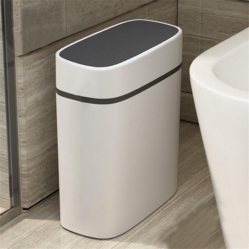 Trash Can Household Recycle Bin Bathroom Toilet Waterproof Narrow Seam Trash Bins Kitchen Dustbin Rubbish Bag Holder Waste Can