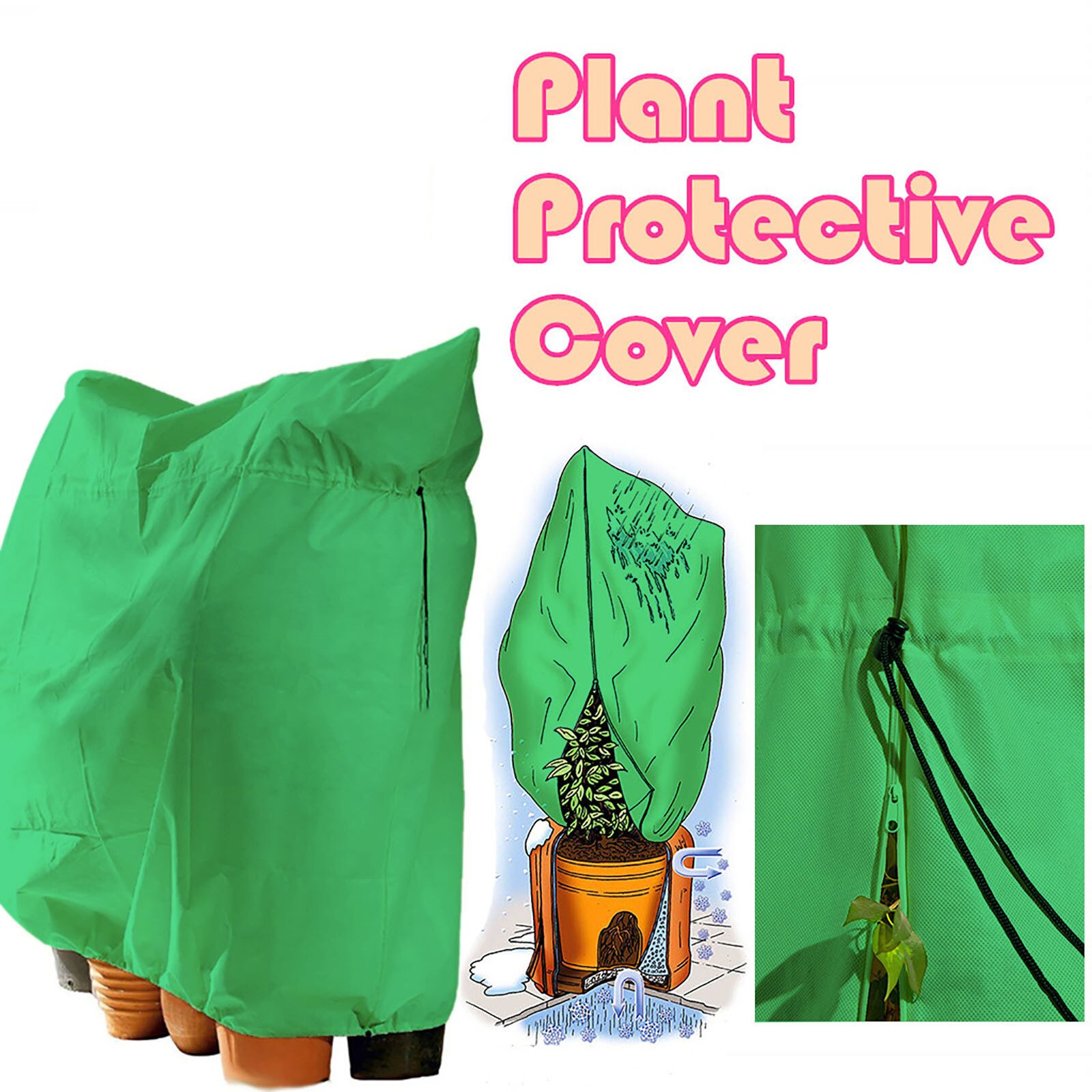 Warm Cover Tree Shrub Plant Protecting Bag Frost Protection Yard Garden Winter Garden Waterbulbs Redes De Proteccion Plant Cover