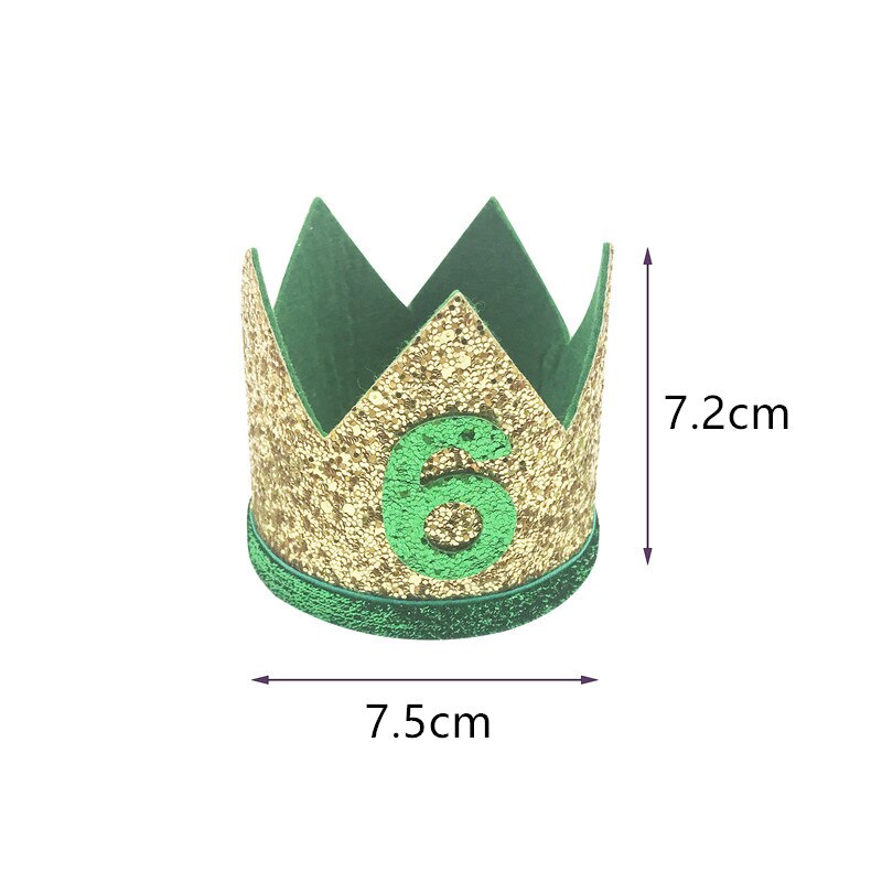 Chapeau d&#39;anniversaire pour enfants, 1 2 3 4 5 6 ans, 1 pièce, bandeau couronne de fête de 1er 2e 3e anniversaire, Prince Baby Shower, accessoires pour cheveux